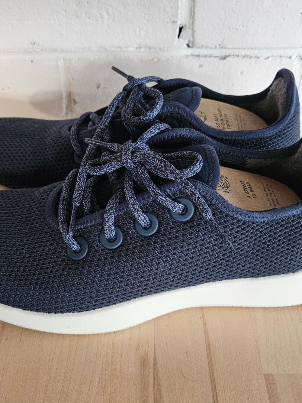 ✨ Allbirds Women's Tree Runner Sneakers – Marine Blue (Blizzard) ✨